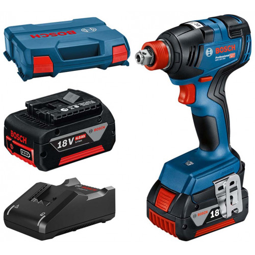 BOSCH GDX 18V-200 PROFESSIONAL Akkus ütvecsavarozó (18V/2x4,0Ah) koffer 06019J2206