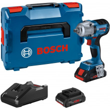 BOSCH GDS 18V-450 PC Akkus ütvecsavarozó, L-BOXX, GAL 18-40, 2x 4.0Ah 06019K4102