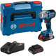 BOSCH GDS 18V-450 PC Akkus ütvecsavarozó, L-BOXX, GAL 18-40, 2x 4.0Ah 06019K4102
