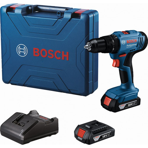 BOSCH GSB 183-LI PROFESSIONAL Akkus ütvefúró/-csavarozók, 2x 2,0 Ah 06019K9100