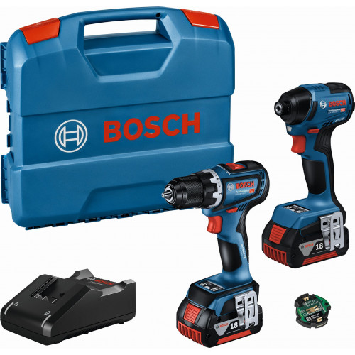 BOSCH GSR 18V-90 C + GDR 18V-220 C Akkus szerszámgép szett (18V/2x4,0Ah) koffer 06019L6023 BOSCH GSR 18V-90 C + GDR 18V-220 C Akkus szerszámgép szett (18V/2x4,0Ah) koffer 06019L6023