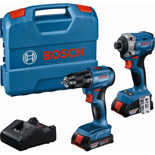 BOSCH GDR 18V-215 + GSR 185-LI (2x 2,0 Ah + GAL 18V-20 + tok) 06019N2023