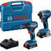BOSCH GDR 18V-215 + GSR 185-LI (2x 2,0 Ah + GAL 18V-20 + tok) 06019N2023