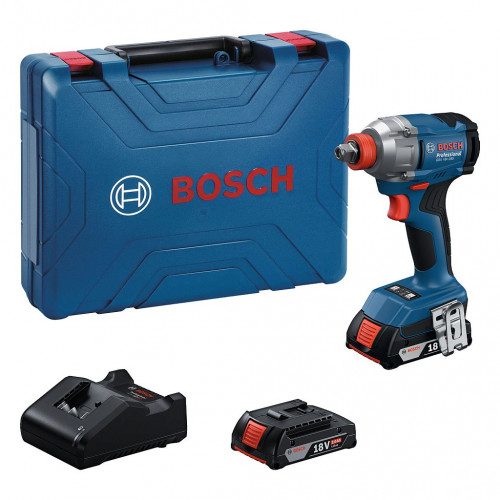 BOSCH GDX 18V-285 PROFESSIONAL Akkus ütvecsavarozó, 2x GBA 18V 2.0Ah, 06019N2122