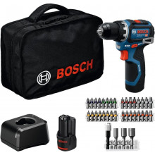 BOSCH GSR 12V-32 PROFESSIONAL Akkus fúrócsavarozó, 2x 2.0Ah, Szerszámos táska 06019N7004