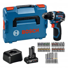 BOSCH GSR 12V-32 PROFESSIONAL Fúrócsavarozó, 1x2.0Ah, 1x4Ah , L-BOXX 06019N7005