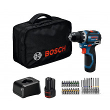 BOSCH GSR 12V-32 PROFESSIONAL Fúrócsavarozó, 2x 2.0Ah,táska, 24 Db AC 06019N7006