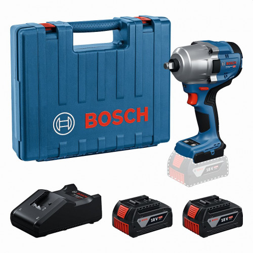 BOSCH GDS 18V-780 PROFESSINAL Akkus ütvecsavarozó, 2x 5.0Ah, L-Boxx 06019P4021
