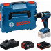BOSCH GSB18V-52 PROFESSIONAL Akkus ütvefúró/-csavarozó, 2,0Ah+4,0Ah,L-BOXX 06019S0122