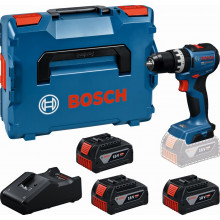 BOSCH GSB18V-52 PROFESSIONAL Akkus ütvefúró/-csavarozók, 3x 5,0Ah, L-BOXX 06019S0128