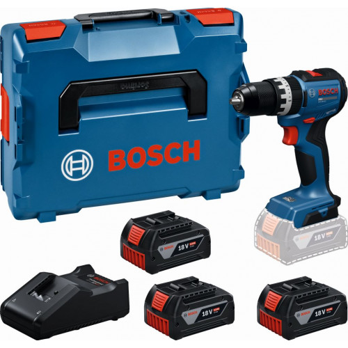 BOSCH GSB18V-52 PROFESSIONAL Akkus ütvefúró/-csavarozók, 3x 5,0Ah, L-BOXX 06019S0128 BOSCH GSB18V-52 PROFESSIONAL Akkus ütvefúró/-csavarozók, 3x 5,0Ah, L-BOXX 06019S0128