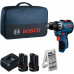 BOSCH GSR12V-31 PROFESSIONAL Akkus fúrócsavarozó, 2x 12V/2,0Ah, táska 06019S6004