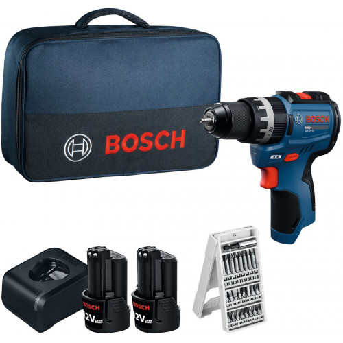 BOSCH GSB12V-31 PROFESSIONAL Akkus ütvefúró-csavarozó, 2x 12V/2,0Ah, táska 06019S6103