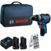 BOSCH GSB12V-31 PROFESSIONAL Akkus ütvefúró-csavarozó, 2x 12V/2,0Ah, táska 06019S6103