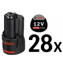 BOSCH 28x GBA 12V 3.0Ah PROFESSIONAL Akkumulátor 0602496012