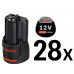 BOSCH 28x GBA 12V 3.0Ah PROFESSIONAL Akkumulátor 0602496012