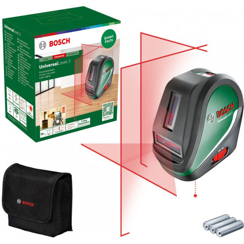 BOSCH UniversalLevel 3 Keresztvonalas szintezőlézer 0603663904