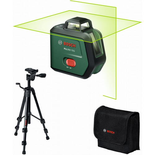 BOSCH PLL360-15G UNI Keresztvonalas szintezőlézer + állvány 0603663K01 BOSCH PLL360-15G UNI Keresztvonalas szintezőlézer + állvány 0603663K01