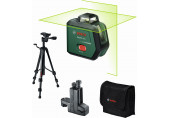 BOSCH PLL360-15G UNI 360°-os keresztvonalas szintezőlézer + állvány + tartó 0603663K02