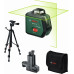 BOSCH PLL360-15G UNI 360°-os keresztvonalas szintezőlézer + állvány + tartó 0603663K02