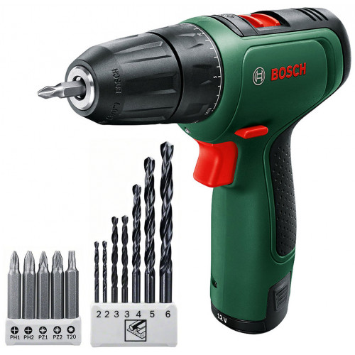 BOSCH EasyDrill 1200 akkus fúrócsavarozó, 2 x 1,5 Ah 06039D3007