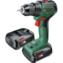 BOSCH UniversalDrill 18V-60 (2x 2,0Ah)+AL18V-20 Akkus kétfokozatú fúrócsavarozó 06039D7002