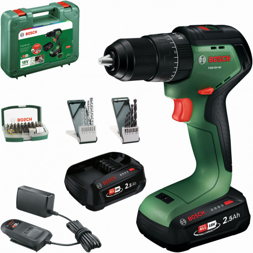 BOSCH PSB18V-60 Akkus ütvefúró/-csavarozók, 2x2,5Ah, Szerszámkoffer 06039D7304 BOSCH PSB18V-60 Akkus ütvefúró/-csavarozók, 2x2,5Ah, Szerszámkoffer 06039D7304