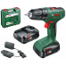 BOSCH EasyDrill 18V-40 (2x 2 Ah) + AL18V-20 Akkus kétfokozatú fúrócsavarozó 06039D8005