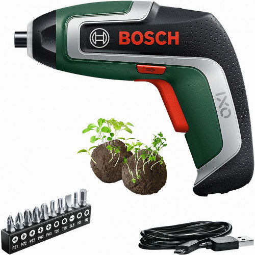 BOSCH IXO 7 Akkus csavarozó + 2 x virágmag golyó 06039E0009