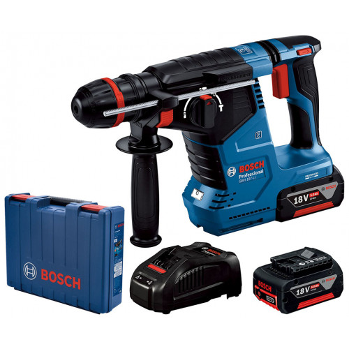 BOSCH GBH 187-LI PROFESSIONAL Fúrókalapács2x 5.0Ah, GAL 1880, One Chuck 0611923121