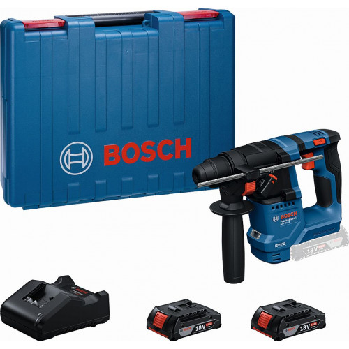 BOSCH GBH 18V-18 PROFESSIONAL Fúrókalapács SDS plus rendszerrel, 2× GBA 2,0 Ah 0611927001