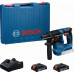 BOSCH GBH 18V-18 PROFESSIONAL Fúrókalapács SDS plus rendszerrel, 2× GBA 2,0 Ah 0611927001