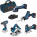 BOSCH készlet 18V: GSR + GST + GWS + GKS + GSA + 3 x GBA 4,0 Ah + GAL 0615990L59