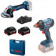 BOSCH Kombinált készlet: GDX 180-LI + GWS 180-LI + 2 x 4,0 Ah-s akkumulátor 0615990N1U