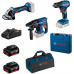 BOSCH GSR 185-LI+GWS 180-LI + GBH 180-LI + 2×GBA 4,0 Ah 0615990N1Y