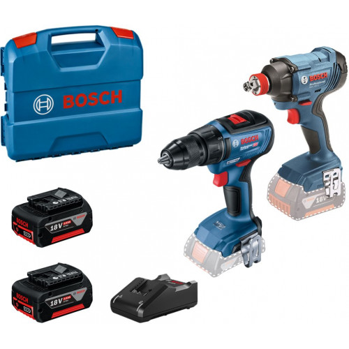 BOSCH Akkus kombó szett GDX 180-LI + GSR 18V-50 (18V/2x5,0Ah) 0615990N3F