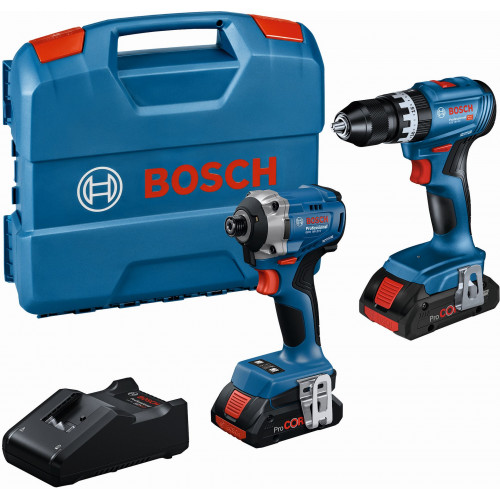 BOSCH PROFESSIONAL 18 V-os 2 részes szerszámkészlet: GSB + GDR + 2x 4.0Ah + GAL 0615A50069 BOSCH PROFESSIONAL 18 V-os 2 részes szerszámkészlet: GSB + GDR + 2x 4.0Ah + GAL 0615A50069