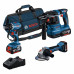 BOSCH GSR+GWS+GBH+3× 4,0Ah+GAL 18V-40 PROFESSIONAL 18 V-os 3 részes szerszámkés 0615A5007L