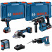 BOSCH GSB+GBH+GWS+GSA+GL+3×5+GAL PROFESSIONAL 18 V-os 5 részes szerszámkészlet 0615A5007S