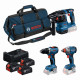 BOSCH GSR+GDX+GBH+3x5,0Ah+GAL 12V/18V-80 PROFESSIONAL 3 darabos 18V szerszámkés 0615A50093