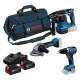BOSCH GSR+GWS+GBH+2×GBA18V 4.0 Ah+GAL 3 részes 18 V-os szerszámkészlet 18 V 0615A50094