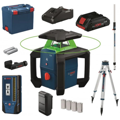 BOSCH GRL18V-3-31G+BT170+GR240 PROFESSIONAL Építőipari forgólézer 0615A500DG BOSCH GRL18V-3-31G+BT170+GR240 PROFESSIONAL Építőipari forgólézer 0615A500DG