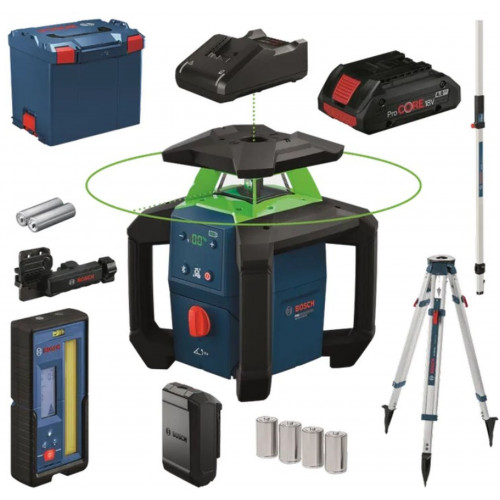 BOSCH GRL18V-4-34CVG+BT170+GR240 PROFESSIONAL Építőipari forgólézer 0615A500DH BOSCH GRL18V-4-34CVG+BT170+GR240 PROFESSIONAL Építőipari forgólézer 0615A500DH