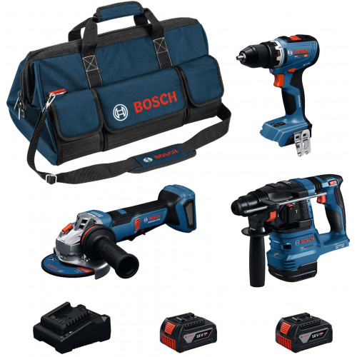 BOSCH PROFESSIONAL GBH + GSR + GWS + 2x5,0Ah 0615A500FL BOSCH PROFESSIONAL GBH + GSR + GWS + 2x5,0Ah 0615A500FL