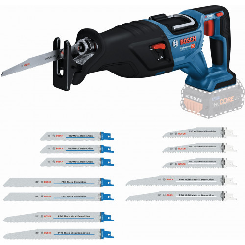 BOSCH GSA 18V-28 PROFESSIONAL + 25 részes fűrészlapkészlet 0615V0003G BOSCH GSA 18V-28 PROFESSIONAL + 25 részes fűrészlapkészlet 0615V0003G