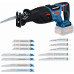 BOSCH GSA 18V-28 PROFESSIONAL + 25 részes fűrészlapkészlet 0615V0003G