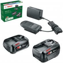 BOSCH Starter Set 18 V Akkumulátor és töltő szett (18V/1x2,0Ah+1x4,0Ah) 1600A027U9