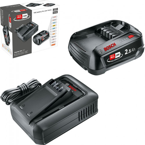 BOSCH Akkumulátor és töltő szett (18V/1x2,5Ah + AL 18V-44) 1600A031T4