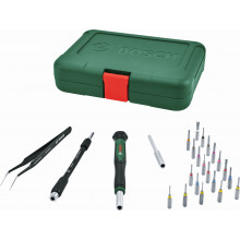 BOSCH Precíziós bittartós csavarhúzó, 24 részes készlet 1600A039HT