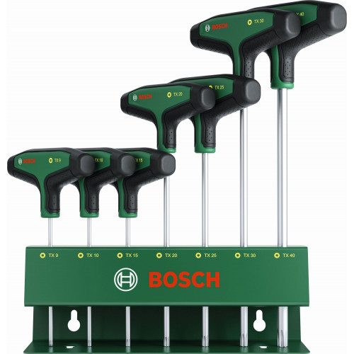 BOSCH T-markolatú torx csavarhúzó, 7 részes készlet 1600A039J2